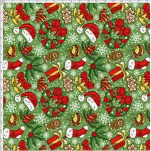 Tecido Estampado para Patchwork - 26981 Enfeites de Natal Cor 02 (0,50x1,40)