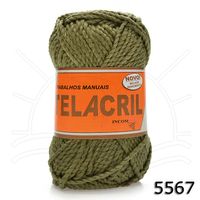 Linha Telacril 40g 5567 - verde oliva