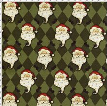 Tecido Estampado para Patchwork - Digital Natal Rostos Noel Grande (0,50x1,40)