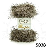 Fio Tyba 100g 5038 - bege/café