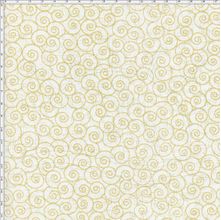 Tecido Estampado para Patchwork - Caracol Com Brilho Bege Cor 03 (0,50x1,40)