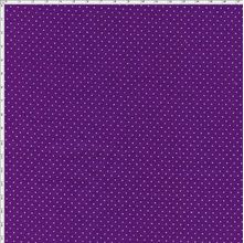 Tecido Estampado Para Patchwork - Composê Poá Roxo Cor 1596 (0,50X1,40)