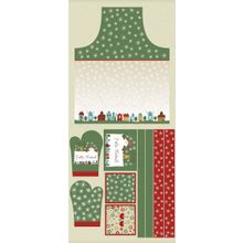 Tecido Estampado Para Patchwork - Avental Fácil Neve Natal 325708 Cor 110 (1,40X0,60)