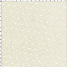 Tecido Estampado para Patchwork - Natal Estrelas Creme (0,50x1,40)