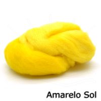 Lã Merino para Feltragem 15g - Oriental Amarelo sol