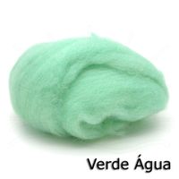 Lã Merino para Feltragem 15g - Oriental Verde água