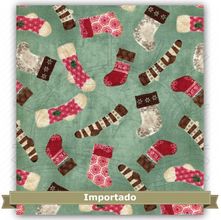 Tecido Estampado para Patchwork - Natal HomesPun Holidays 01 (0,50x1,10)