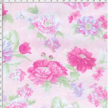 Tecido Estampado para Patchwork - 20235 Rosas Grande Rosa Cor 03 (0,50x1,40)