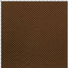 Tecido Estampado Para Patchwork - Composê Poá Marrom Chocolate Cor 1603 (0,50X1,40)