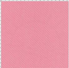 Tecido Estampado Para Patchwork - Composê Poá Rosa Chiclete Cor 1599 (0,50X1,40)