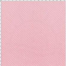 Tecido Estampado Para Patchwork - Composê Poá Rosa Bebê Cor 1600 (0,50X1,40)