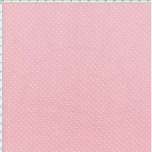 Tecido Estampado Para Patchwork - Composê Poá Rosa Bebê Cor 1600 (0,50X1,40)