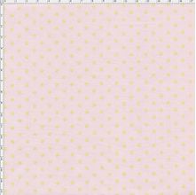 Tecido Estampado para Patchwork - Poá Dourado Fundo Rose Cor 01 (0,50x1,40)