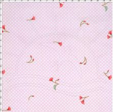 Tecido Estampado para Patchwork - VG014 Floral Rosa Claro Cor 01 (0,50x1,40)