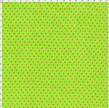 Tecido Estampado para Patchwork - Poá Verde com Pink Cor 28 (0,50x1,40)