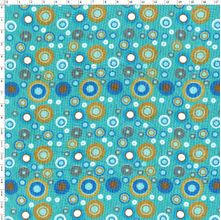 Tecido Estampado para Patchwork - Coleção Bolas Fundo Verde Cor 02 LU019 (0,50x1,40)