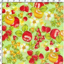 Tecido Estampado para Patchwork - Frutas (0,50x1,40)