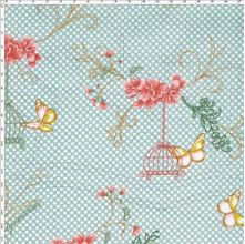 Tecido Estampado para Patchwork - VG013 Borboleta Malva Cor 02 (0,50x1,40)