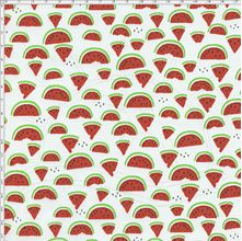 Tecido Estampado para Patchwork - Melancia Fundo Branco Cor 01 (0,50x1,40)