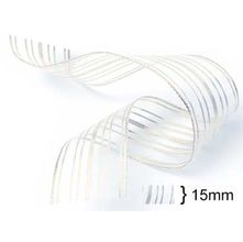 Fita Voal Metalizada M007 15mm 10 Metros - 218 Prata
