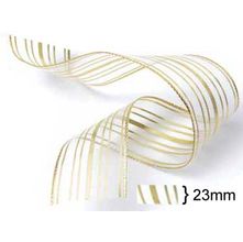 Fita Voal Metalizada M007 25mm 10 Metros - 203 Ouro
