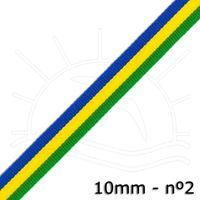 Fita Gorgurão Bandeira PES c/ 10 metros 10mm - nº2