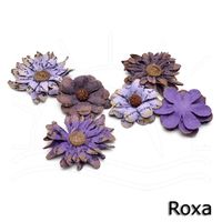 Flores Artesanais Vintage Manuscrito I Roxa