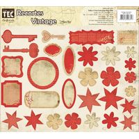 Recorte Vintage By Flavia Terzi Toke e Crie Vermelho