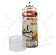 Spray ColorGin Metallik Verniz Incolor Brilhante - 350ml