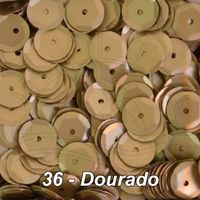 Lantejoula Fosca 8mm - 900 Unidades 036 - dourado