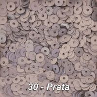 Paetê Fosco 4mm - 900 Unidades 030 - prata