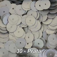 Paetê Fosco 8mm - 900 Unidades 030 - prata