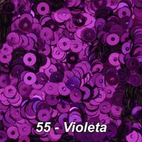 Paetê Metálico - 4mm  055 - violeta