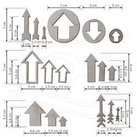 Chipboard Momento Divertido - Modelo 08 Kit setas