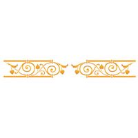 Stencil Acrilex 30x08 1152 - grade floral