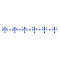 Stencil Acrilex 30x08 1203 - flor de lis