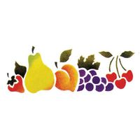 Stencil Acrilex 33x14 1161 - frutas