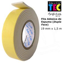 Fita Banana Dupla Face com Espuma Toke e Crie - 19mm x 1,5m