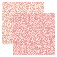 Folha para Scrapbook Dupla Face - Classic Rosa by Ivana Madi Floral