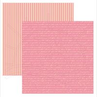Folha para Scrapbook Dupla Face - Classic Rosa by Ivana Madi Manuscrito