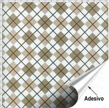 Tecido Adesivo para Patchwork - Xadrez 015 (45x70)