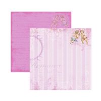 Folha para Scrapbook Dupla Face - Cupido Manuscrito