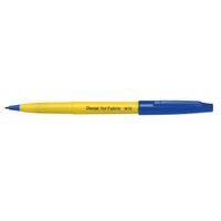 Caneta para Tecido Traço Fino Pentel  Azul