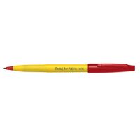 Caneta para Tecido Traço Fino Pentel  Vermelho