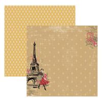 Folha para Scrapbook Dupla Face - Paris Fashion by Flavia Terzi Torre