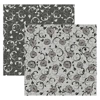 Folha para Scrapbook Dupla Face - Renda by Mamiko Preto
