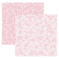 Folha para Scrapbook Dupla Face - Renda by Mamiko Rosa