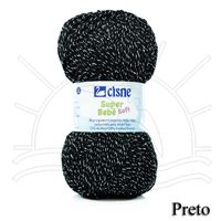 Fio Cisne Super Bebê Soft 100g Preto