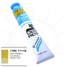 Tinta Óleo Gato Preto 20ml - 1300 Ouro Metálico