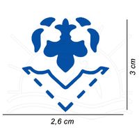 Furador Artesanal Toke e Crie - Cantoneira Flor de lis